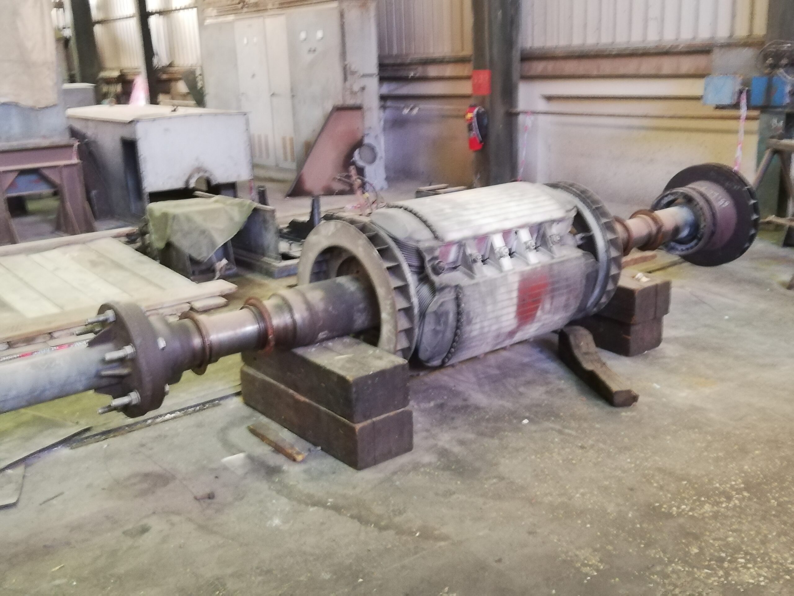 Generator rotor as received